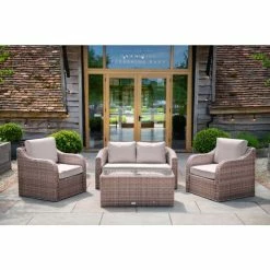 Classic Rattan 4 Seater Garden Sofa Set with Coffee Table by Primrose Living -Garden Furniture Shop DSC 2875 7c79