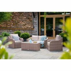 Classic Rattan 4 Seater Garden Sofa Set with Coffee Table by Primrose Living -Garden Furniture Shop DSC 2888 1200