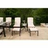 Hadleigh Coffee Table Set With 6 Reclining Armchairs And 2 Stools In Black (no Parasol, no Table) By Hectare®