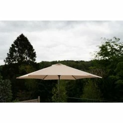 Hadleigh 2.7m Steel Crank Parasol In Ivory (Parasol only) By Hectare® -Garden Furniture Shop FU10019C 3 1359