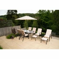 Hadleigh 2.7m Steel Crank Parasol In Ivory (Parasol only) By Hectare®