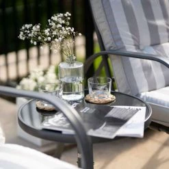 Hadleigh Reclining 6 Seater Garden Dining And Leisure Furniture Set In Grey By Hectare® -Garden Furniture Shop FU10019GRY add image 6 9a10