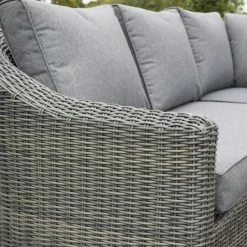 Bunbury Five Seater Rattan Corner Set in Grey by Rowlinson -Garden Furniture Shop FU100890 add image 3 21cf