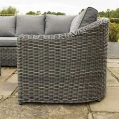Bunbury Five Seater Rattan Corner Set in Grey by Rowlinson -Garden Furniture Shop FU100890 add image 4 a2e4