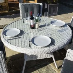 4 Seater Prestbury Round Table Dining Set by Rowlinson® -Garden Furniture Shop FU101219 add image 2 a180