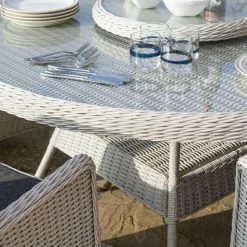 6 Seater Prestbury Round Dining Set by Rowlinson® -Garden Furniture Shop FU101220 add image 2 af0d