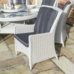 6 Seater Prestbury Round Dining Set by Rowlinson® -Garden Furniture Shop FU101220 add image 3 eabf