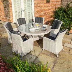 6 Seater Prestbury Round Dining Set by Rowlinson®