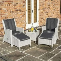 2 Seater Prestbury Lounger Set by Rowlinson® -Garden Furniture Shop FU101222 add image 1 aa25