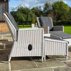 2 Seater Prestbury Lounger Set by Rowlinson® -Garden Furniture Shop FU101222 add image 2 4561