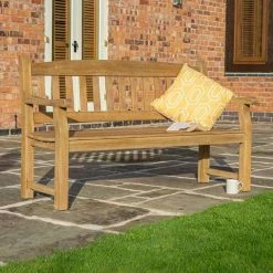 1.5m (4ft) Tuscan Hardwood Bench by Rowlinson®