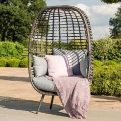 Maze Rattan Riviera Garden Deep Seated Chair in Grey -Garden Furniture Shop FU101342 add image 2 d2fd