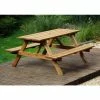 Deluxe Wooden Garden Picnic Table 1.50m (5ft)