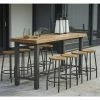 Norfolk Leisure LIFE Aluminium/Teak Nevada 8 Seat Bar Set In Lava