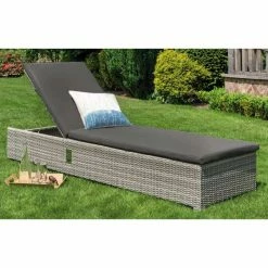 Norfolk Leisure LIFE Rattan Aya Lounger Set In Yacht Grey