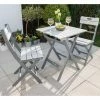 Norfolk Leisure Florenity Eucalyptus Grigio 2 Seat Bistro Set In Grey