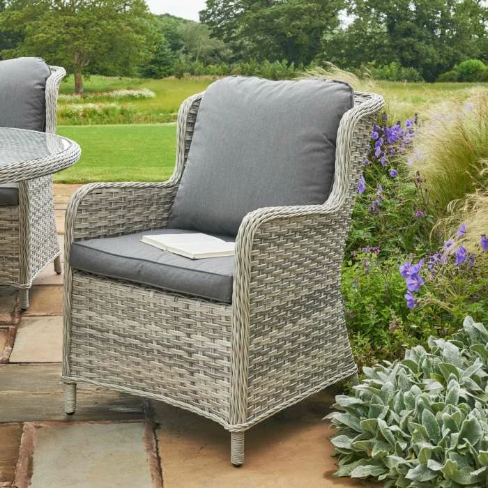 Norfolk Leisure Handpicked Rattan Wroxham 8 Seat Oval Dining In Grey 2 Norfolk Leisure Handpicked Rattan Wroxham 8 Seat Oval Dining In Grey - Image 2