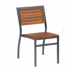 Dorset Square Outdoor Table and 4 Stacking Side Chairs -Garden Furniture Shop FU101903 add image 2 2f8c