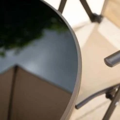 Kennet Reclining 4 Seater Polytex Dining Set In Mocha By Hectare® 12 Kennet Reclining 4 Seater Polytex Dining Set In Mocha By Hectare® -Garden Furniture Shop FU10191BG add image 1 a169