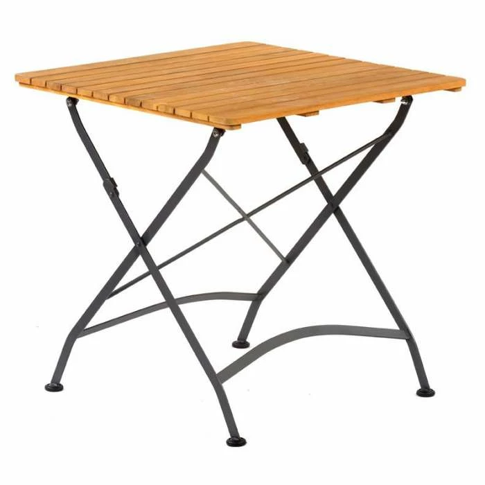 Newark Folding 75cm Square Bistro Side Chair Outdoor Dining Set 3 Newark Folding 75cm Square Bistro Side Chair Outdoor Dining Set - Image 3