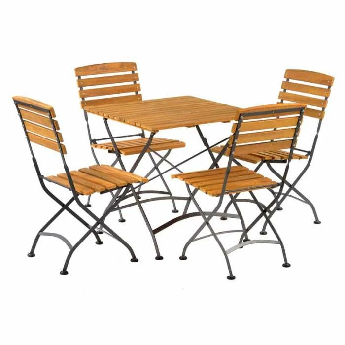 Newark Folding 75cm Square Bistro Side Chair Outdoor Dining Set 1 Newark Folding 75cm Square Bistro Side Chair Outdoor Dining Set