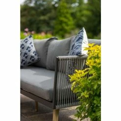 Lifestyle Rattan Rope Detail 5 Seater Garden Corner Sofa Set with Coffee Table by Primrose Living -Garden Furniture Shop FU101979 ChairClose e3ba