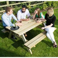 Whitby 6 Seater Folding Picnic Table -Garden Furniture Shop FU102040 add image 2 1618