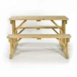Guernsey 6 Seater Easy Access Walk-in Wooden Picnic Table -Garden Furniture Shop FU102048 add image 2 533f