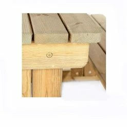 Guernsey 6 Seater Easy Access Walk-in Wooden Picnic Table -Garden Furniture Shop FU102048 add image 4 a0f3