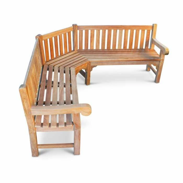 212cm Queensbury Wooden Corner Bench 1 212cm Queensbury Wooden Corner Bench