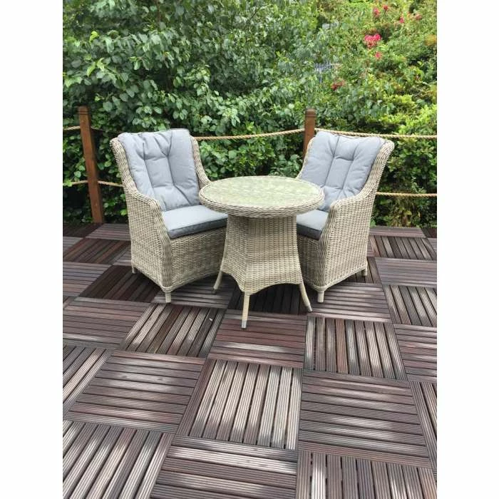 Wentworth 70cm Rattan Bistro Set 1 Wentworth 70cm Rattan Bistro Set