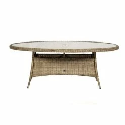 Wentworth 6 Seater Oval Highback Rattan Comfort Dining Set -Garden Furniture Shop FU102075 add image 3 7777
