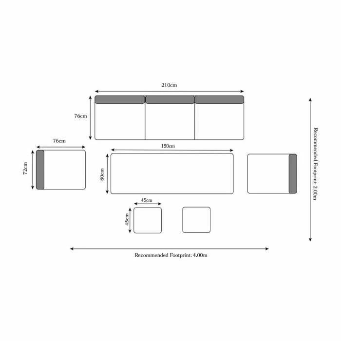 Wentworth Rattan Dining Sofa Set With Adjustable Table 6 Wentworth Rattan Dining Sofa Set With Adjustable Table - Image 6