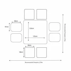 125cm Wentworth 8 Seater Rattan Cube Dining Set -Garden Furniture Shop FU102078 add image 4 6ab9