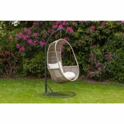Wentworth Rattan Hanging Pod with Seat and Back Cushions 5 Wentworth Rattan Hanging Pod with Seat and Back Cushions -Garden Furniture Shop FU102081 add image 2 88fc