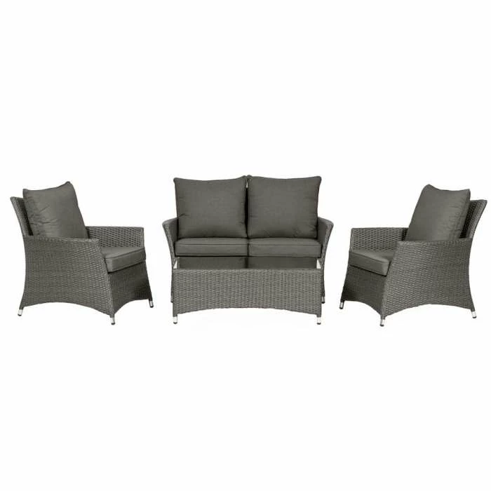 Paris Deluxe 4 Piece Rattan Lounging Set With Coffee Table 2 Paris Deluxe 4 Piece Rattan Lounging Set With Coffee Table - Image 2