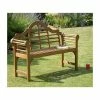 4ft 3in Natural Lutyens-Style Garden Bench
