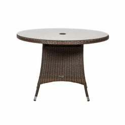 Cannes Mocha Brown 4 Seater Rattan Dining Set -Garden Furniture Shop FU102093 add image 5 13cc