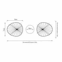 Monaco Blue 3 Piece Metal Egg Chair Set 7 Monaco Blue 3 Piece Metal Egg Chair Set -Garden Furniture Shop FU102104 add image 3 5142