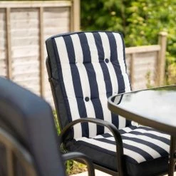 Hadleigh 4 Seater Garden Dining Furniture Set In Navy By Hectare® -Garden Furniture Shop FU102201 add image 4 b5a4