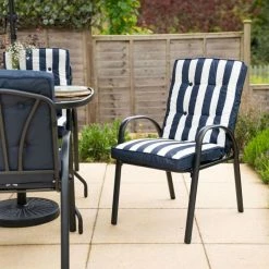 Hadleigh 4 Seater Garden Dining Furniture Set In Navy By Hectare® -Garden Furniture Shop FU102201 add image 6 4d12