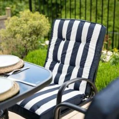Hadleigh 4 Seater Garden Dining Furniture Set In Navy By Hectare® -Garden Furniture Shop FU102201 add image 7 35e4