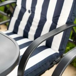 Hadleigh Reclining 6 Seater Garden Dining And Leisure Furniture Set In Navy By Hectare® -Garden Furniture Shop FU102202 add image 7 7196