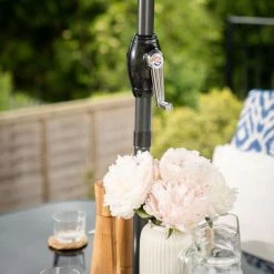 Hadleigh Reclining 6 Seater Garden Dining And Leisure Furniture Set In Blue By Hectare® -Garden Furniture Shop FU102204 add image 4 0543