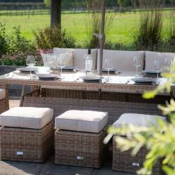 'Peony' Luxury Rattan 8 Seater Modular Garden Sofa Set with Rectangular Table and Parasol by Primrose Living 12 'Peony' Luxury Rattan 8 Seater Modular Garden Sofa Set with Rectangular Table and Parasol by Primrose Living -Garden Furniture Shop FU102231 add image 1 b10f