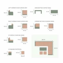 'Peony' Luxury Rattan 8 Seater Modular Garden Sofa Set with Coffee Table and Footstools by Primrose Living -Garden Furniture Shop FU102235 V2 9ef5