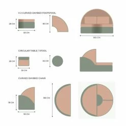 'Peony' Luxury Rattan Modular Daybed Sofa Set with Retractable Canopy by Primrose Living -Garden Furniture Shop FU102247 V2 e80d