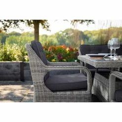 Luxury Rattan 8 Seater Rectangular Garden Dining Set in Pebble by Primrose Living 10 Luxury Rattan 8 Seater Rectangular Garden Dining Set in Pebble by Primrose Living -Garden Furniture Shop FU102393 Light Grey 5 4f34