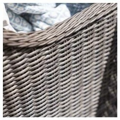 Luxury Rattan 6 Seater Oval Fire Pit Table Garden Dining Set in Stone by Primrose Living -Garden Furniture Shop FU102395 5 cd8b