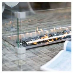 Luxury Rattan 6 Seater Oval Fire Pit Garden Dining Set in Pebble by Primrose Living -Garden Furniture Shop FU102396 5 a918